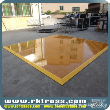 mobile wooden anti-slip plastic dance floor for entertainment